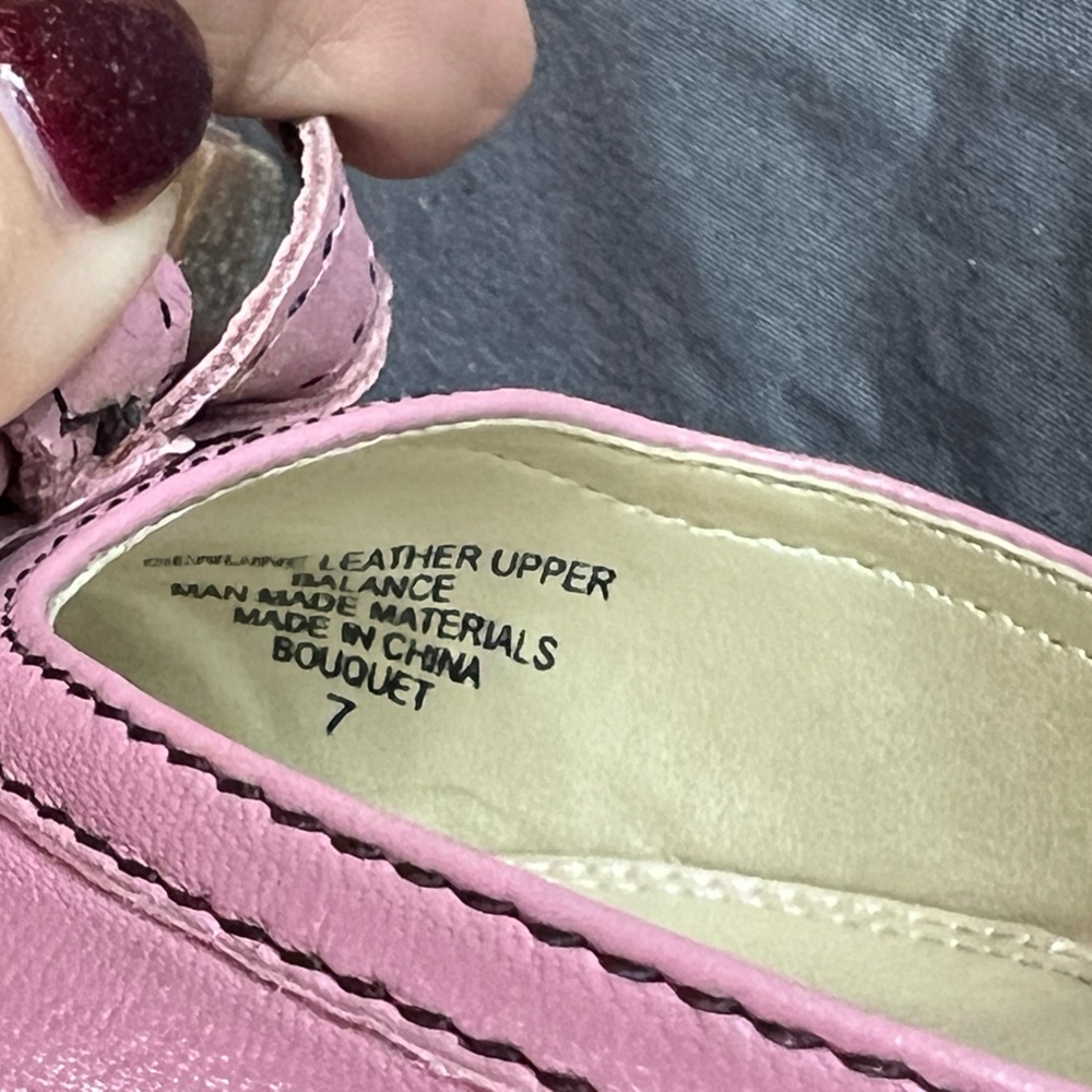 Hillard and Hanson Bouquet Pink Leather Size 7 - Picture 5 of 9